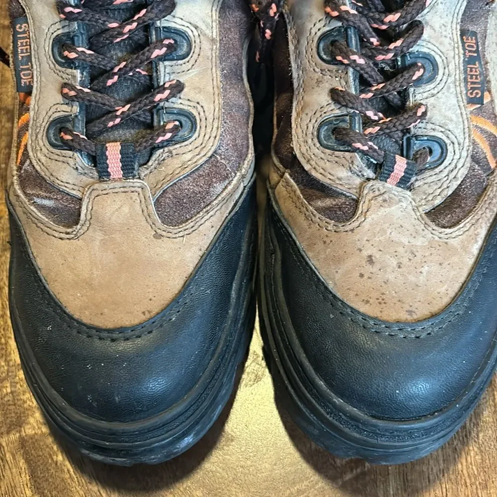 Brahma Men's Size 9 Wide Steel Toe Hiking/Work  Boots